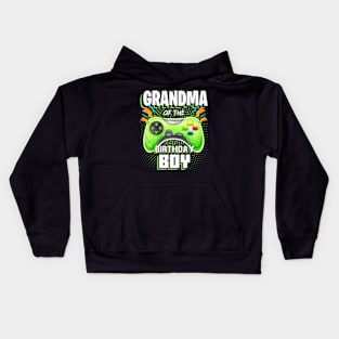 Grandma of the Birthday Video Kids Hoodie